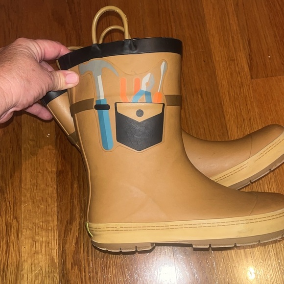 Western Chief Happy Helper Chestnut boots / Rain kids size 2US/ 1UK EUR33 - Picture 10 of 11